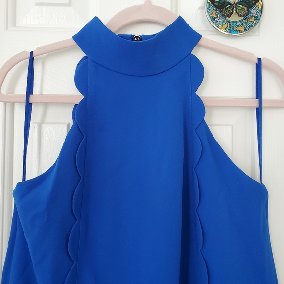 Ted Baker Torrii Halter Neck Scallop Tunic Dress - Picture 5 of 12